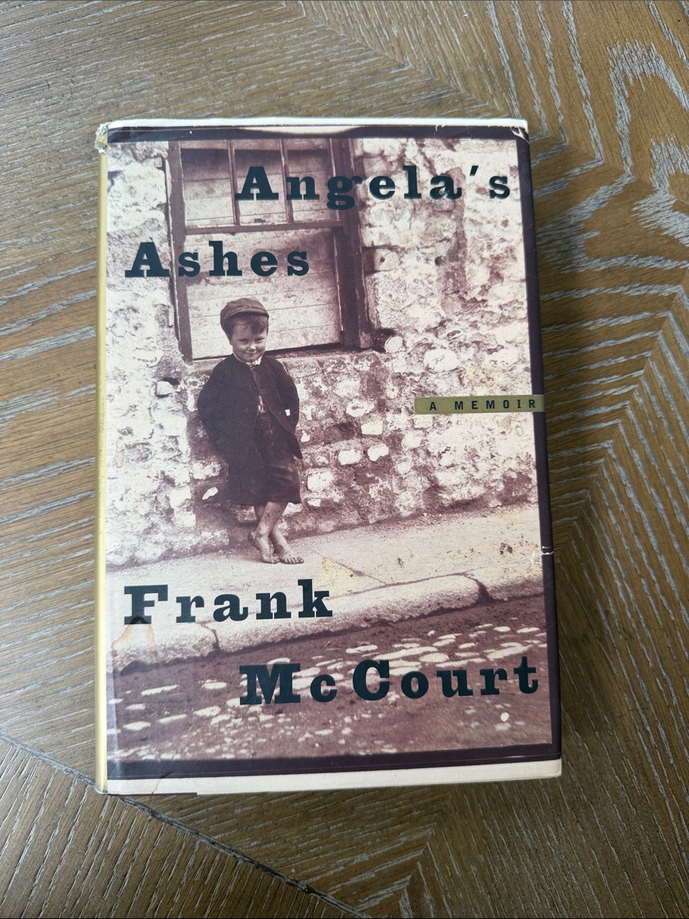 Angela's Ashes Hardcover Memoir - Cream & Brown